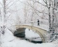 sn024B 印象派の風景 雪